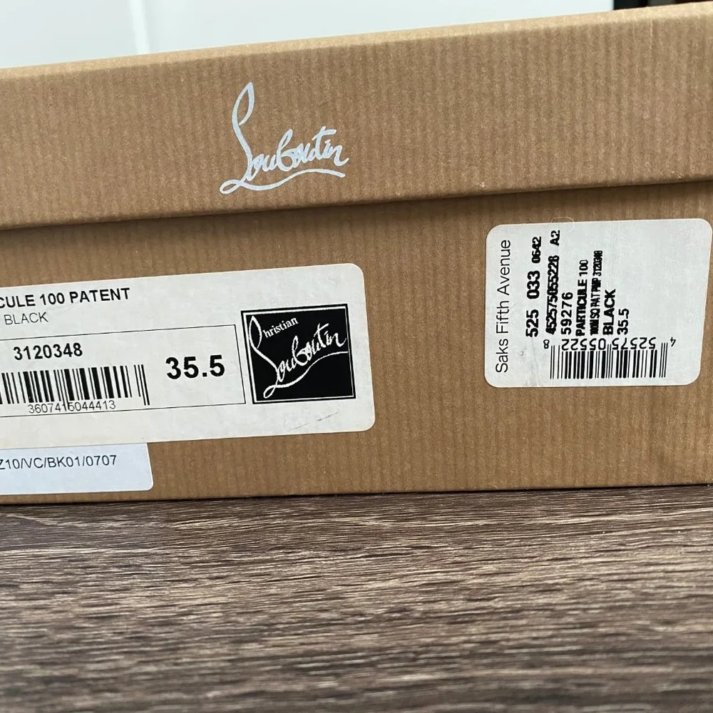 Christian Louboutin Black 100 Particule Pumps/Heels - Picture 2 of 11